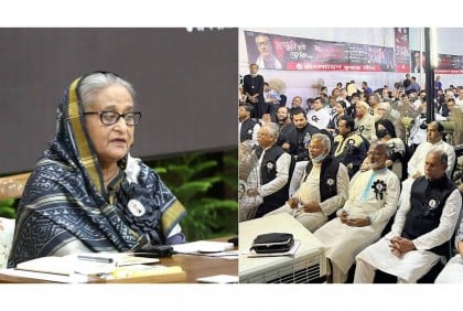 PM Hasina slams BNP for hurricane lamp movement