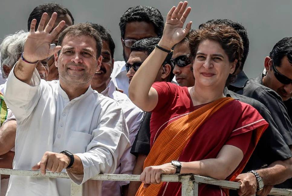 Rahul and Priyanka Gandhi held   