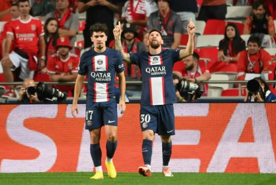 PSG held at Benfica despite Messi stunner