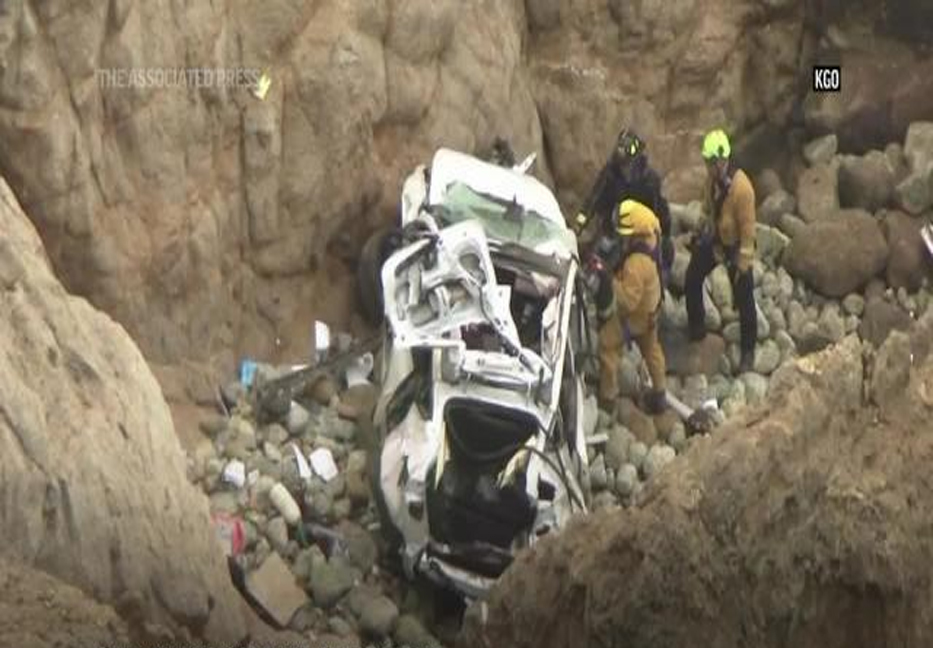 4 miraculously saved after car went off California cliff