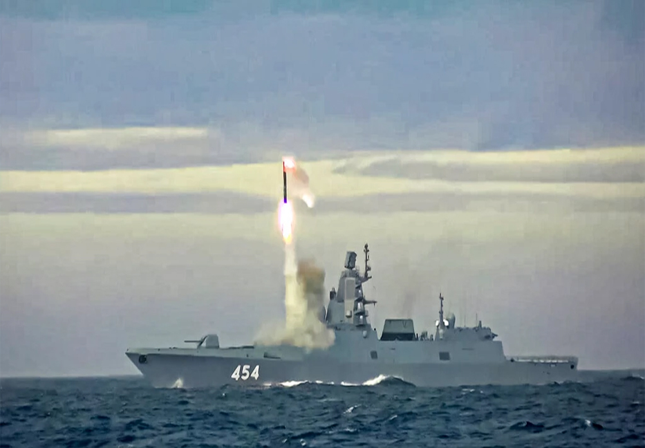 Russia send hypersonic missile-armed ship to patrol global seas

