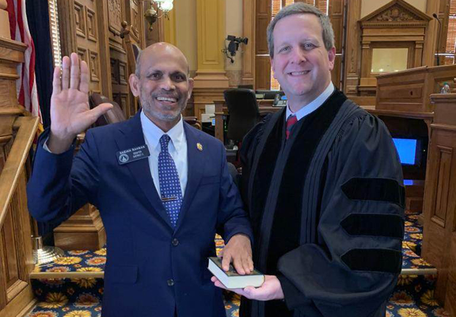 Bangladeshi origin Sheikh Rahman takes oath as Georgia senator for 3rd time