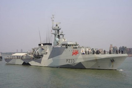 British Royal Navy ship visits Bangladesh