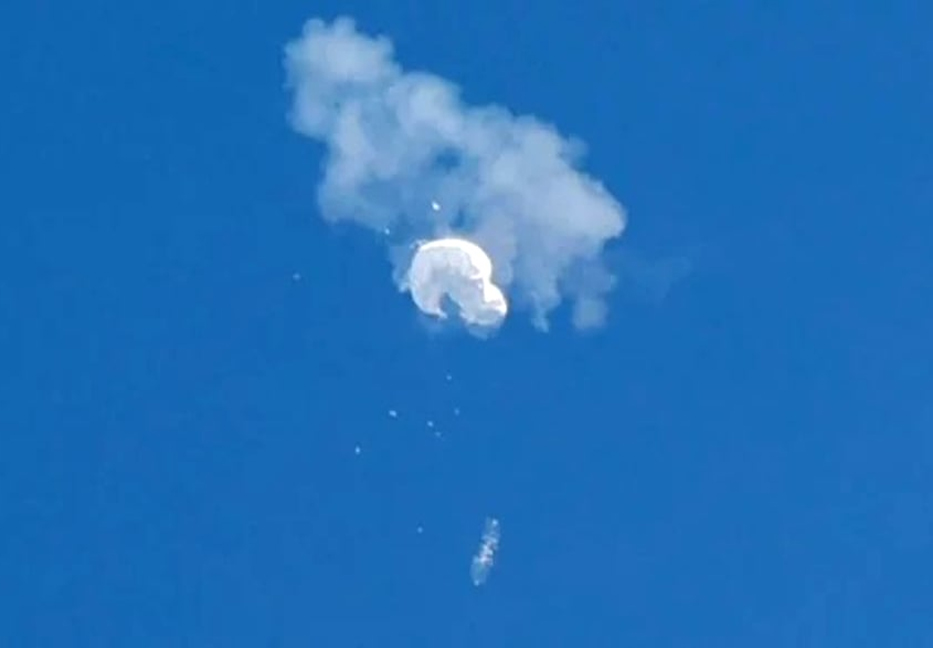 US shoots down Chinese spy balloon