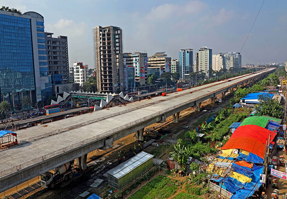 Kawla-Tejgaon portion of Dhaka Elevated Expressway becomes visible

