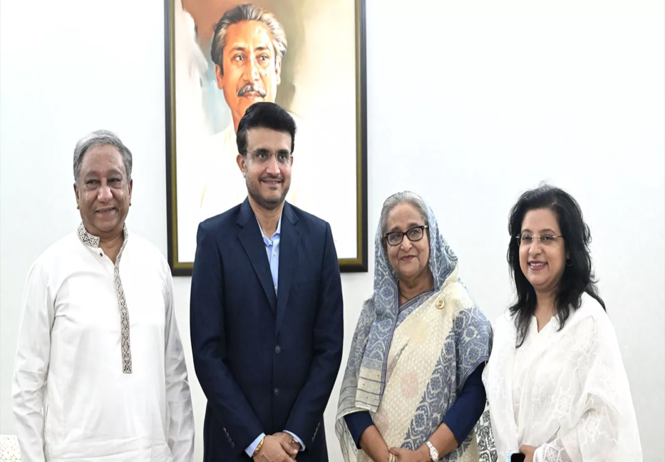 Sourav Ganguly meets PM Hasina