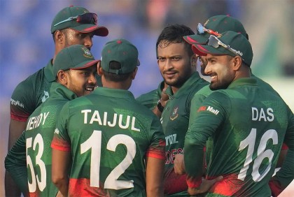 Bangladesh avoid whitewash for Shakib        