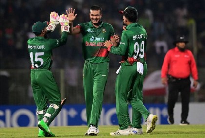 Bangladesh win 1st ODI against Ireland by 183 runs