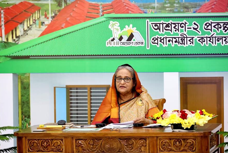 PM announces more 7 districts, 159 upazilas homeless-landless free