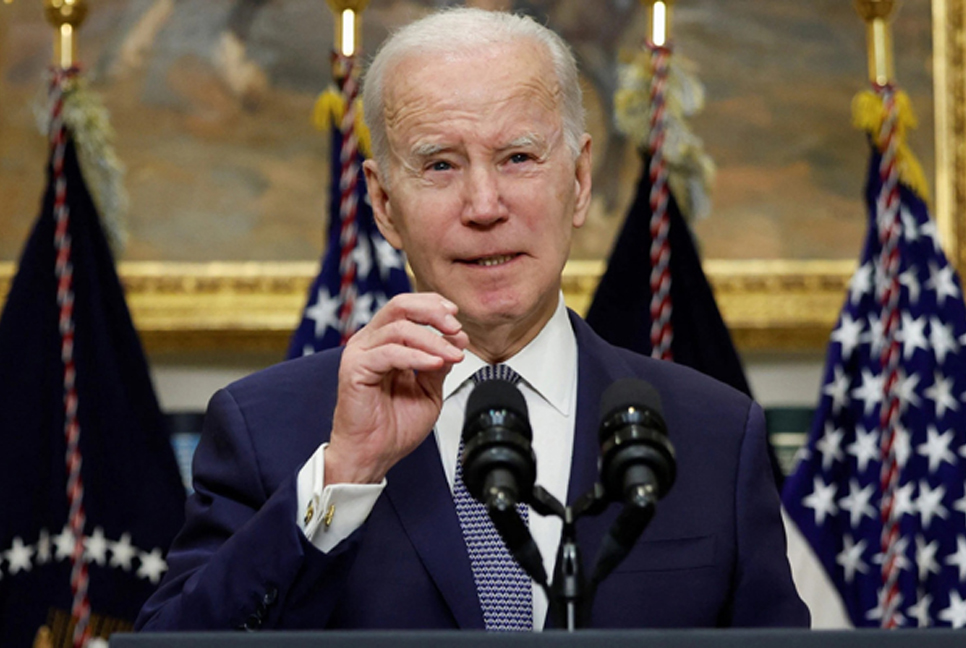 Banks 'in pretty good shape,' Biden assures investors