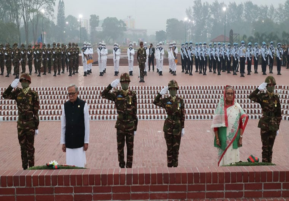 President, PM pay tribute to Liberation War martyrs at National memorial 