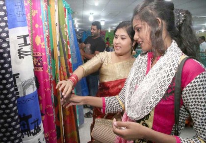 Silk shopping creates increasing demand in Rajshahi