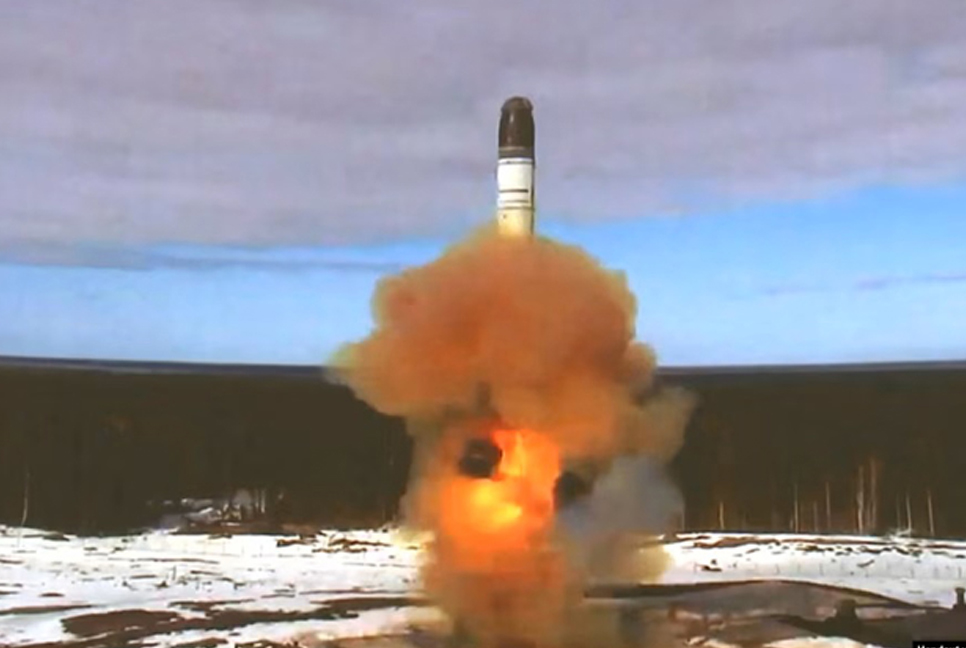 Russia conducts test launch of 'advanced' ICBM