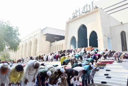 Five Eid jamaats held at Baitul Mukarram National Mosque