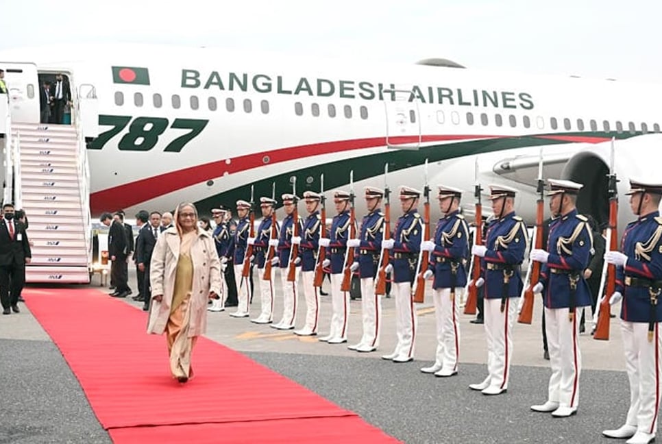 Japan rolls out red carpet for Sheikh Hasina