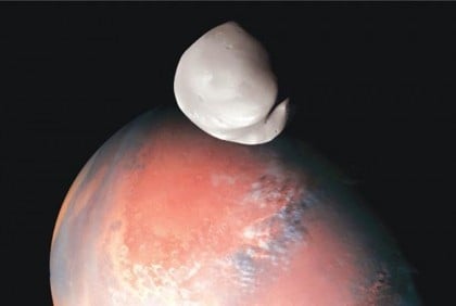 UAE probe offers unprecedented view of Mars moon