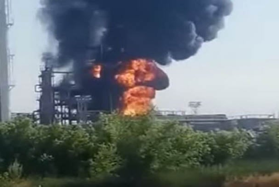 Drone attack sparks Russia oil refinery fire: state media