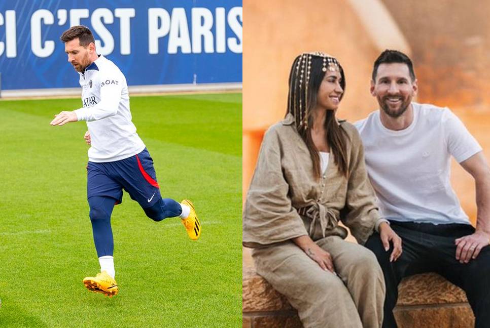 Messi back in training with PSG