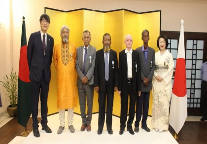 Five former staff of Japan Embassy conferred with ‘Order of the Sacred Treasure’  