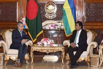 Mauritian president calls on President Shahabuddin   