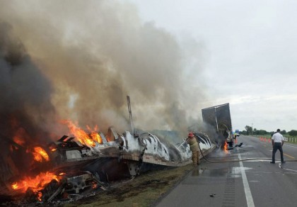 26 people killed as freight truck crashes with passenger van in northern Mexico