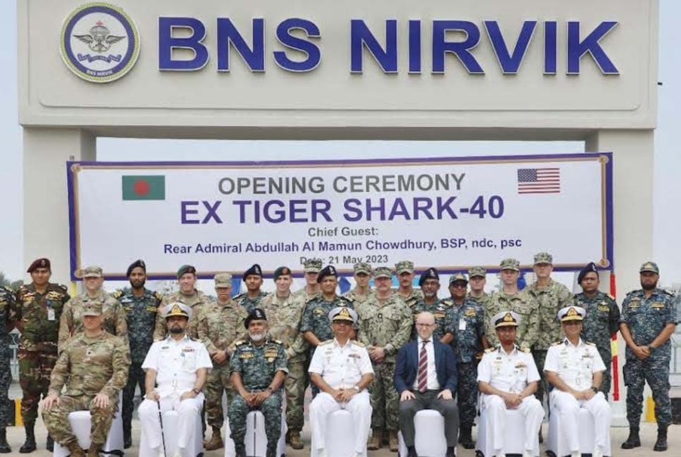 Joint training 'Exercise Tiger Circ-40' of Bangladesh-US Navy begins