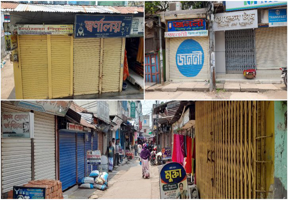 Laxmipur jewellers close shops protesting robbery, attack on fellow trader