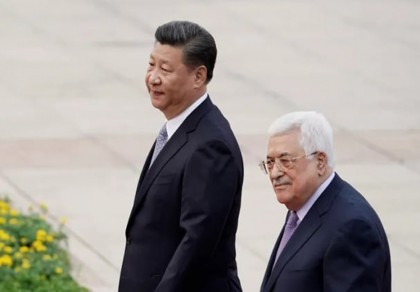 Palestine president arrives in China