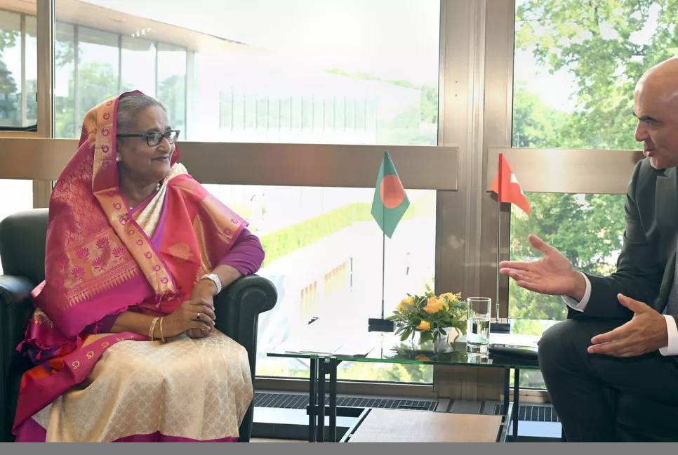 PM urges Swiss businesses to boost investment in Bangladesh