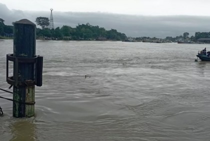 River erosion washes away road in Sunamganj; thousands suffer