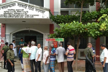 Voting underway in Sylhet and Rajshahi