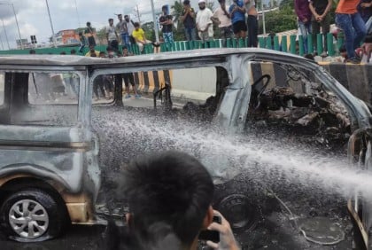 Microbus gas cylinder blast kills 7 in Faridpur