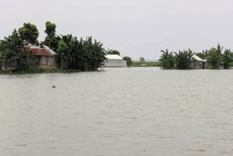 Low-lying areas in Sirajganj inundated