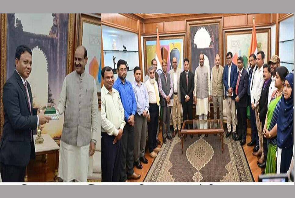 Jatiya Sangsad Secretariat high ups meet Indian Lok Sabha Speaker