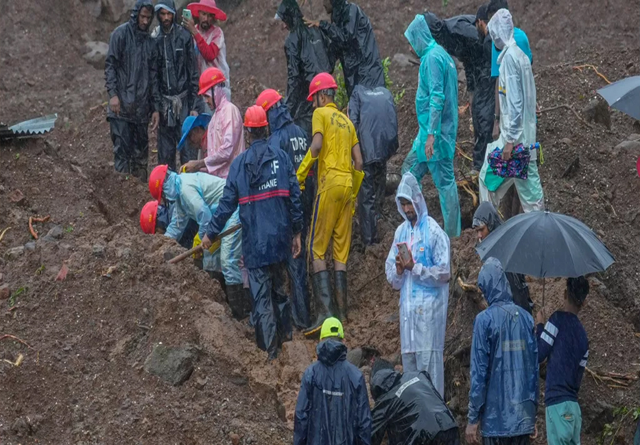 10 killed, many others trapped in landslide triggered by heavy rains in western India