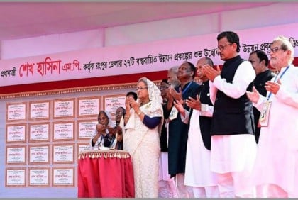 PM opens 27 development schemes in Rangpur 