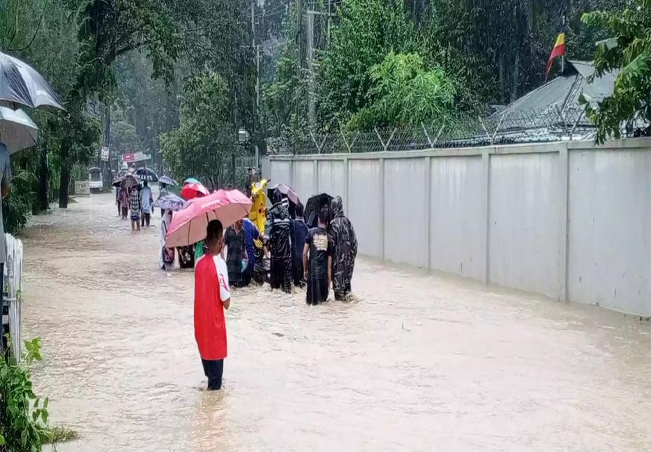 Parts of Bandarban inundated in incessant rains