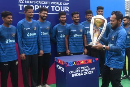World Cup trophy displayed at Mirpur for cricketers