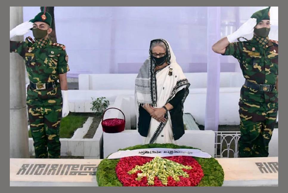 PM pays homage to Bangabandhu