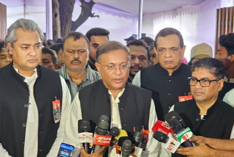 BNP behind country's all heinous acts such as august carnage: Hasan