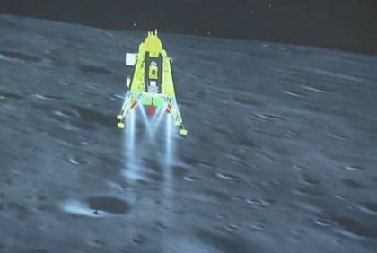 Indian rover begins exploring Moon