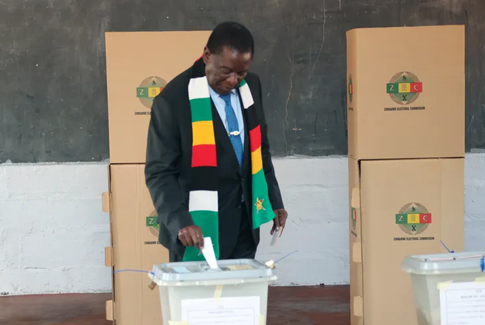 Zimbabwean President wins re-election after troubled vote: officials