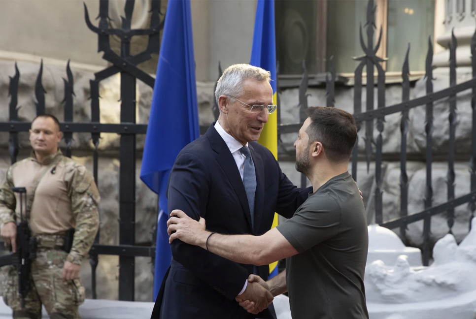 NATO’s secretary-general meets with Zelenskyy to discuss ‘ending Russia’s aggression’