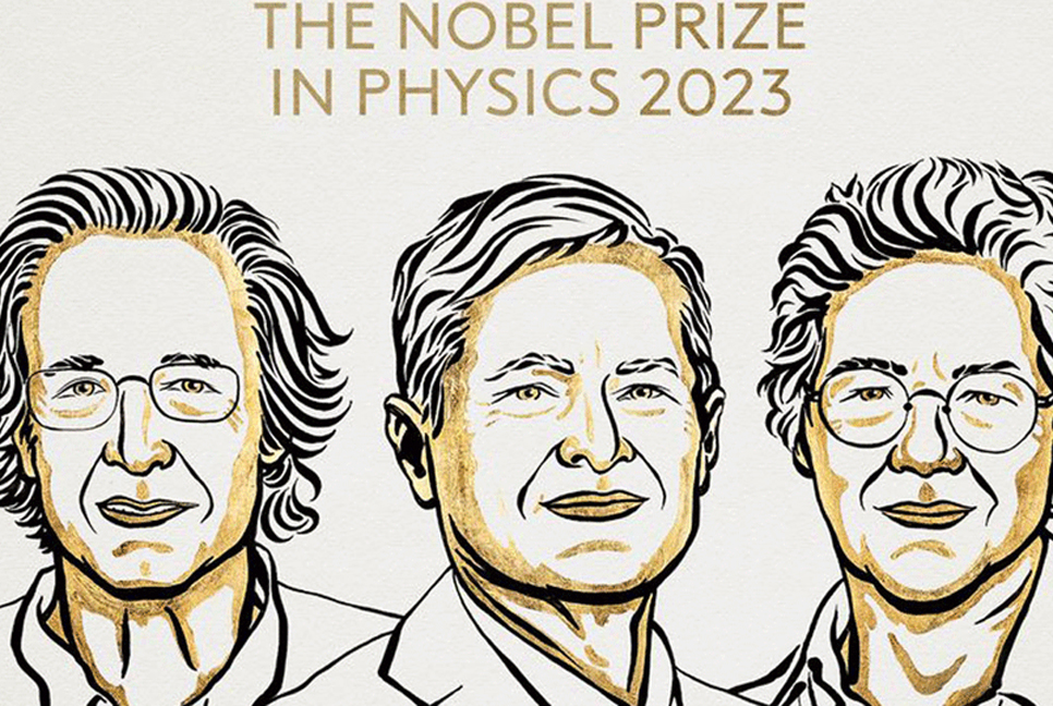 Nobel in Physics goes to Agostini, Krausz, L’Huillier