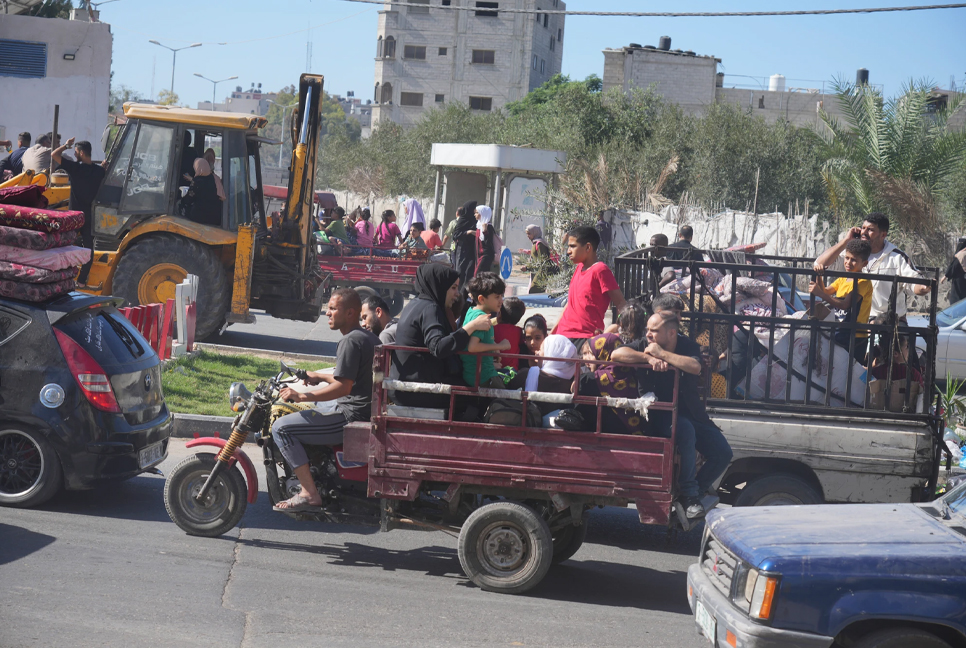 Gaza's desperate civilians flee or huddle in hopes of safety