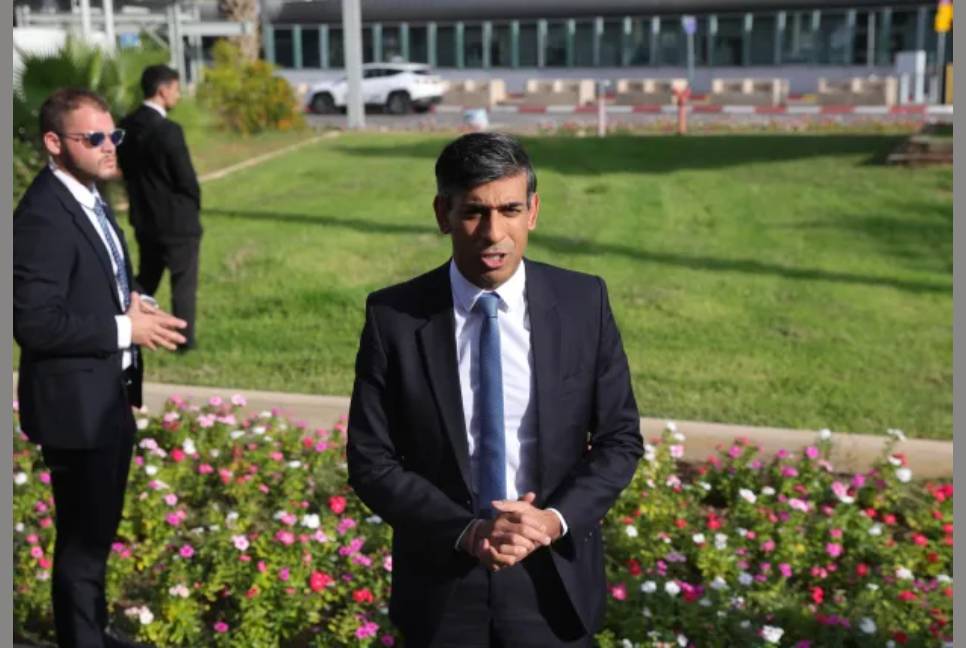 UK PM Rishi Sunak arrives in Israel   