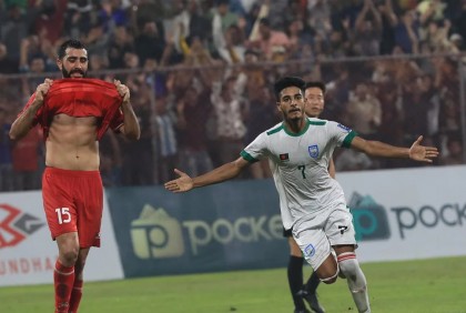 Morsalin’s goal helps Bangladesh hold Lebanon to 1-1 draw