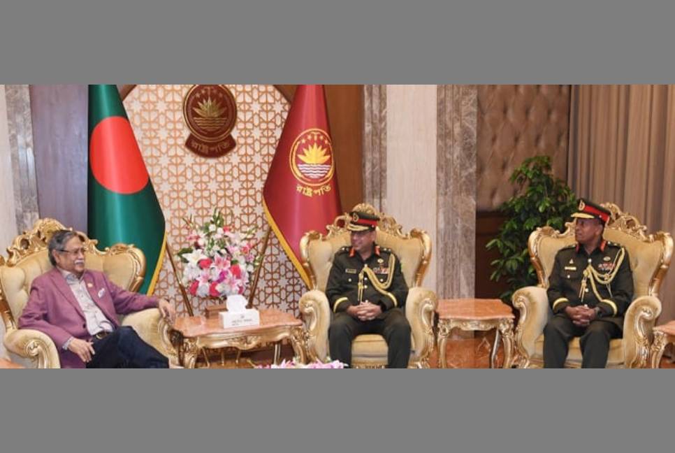Army CGS, PSO call on President Shahabuddin
