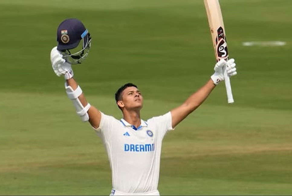 Jaiswal hits double ton against England