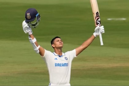 Jaiswal hits double ton against England